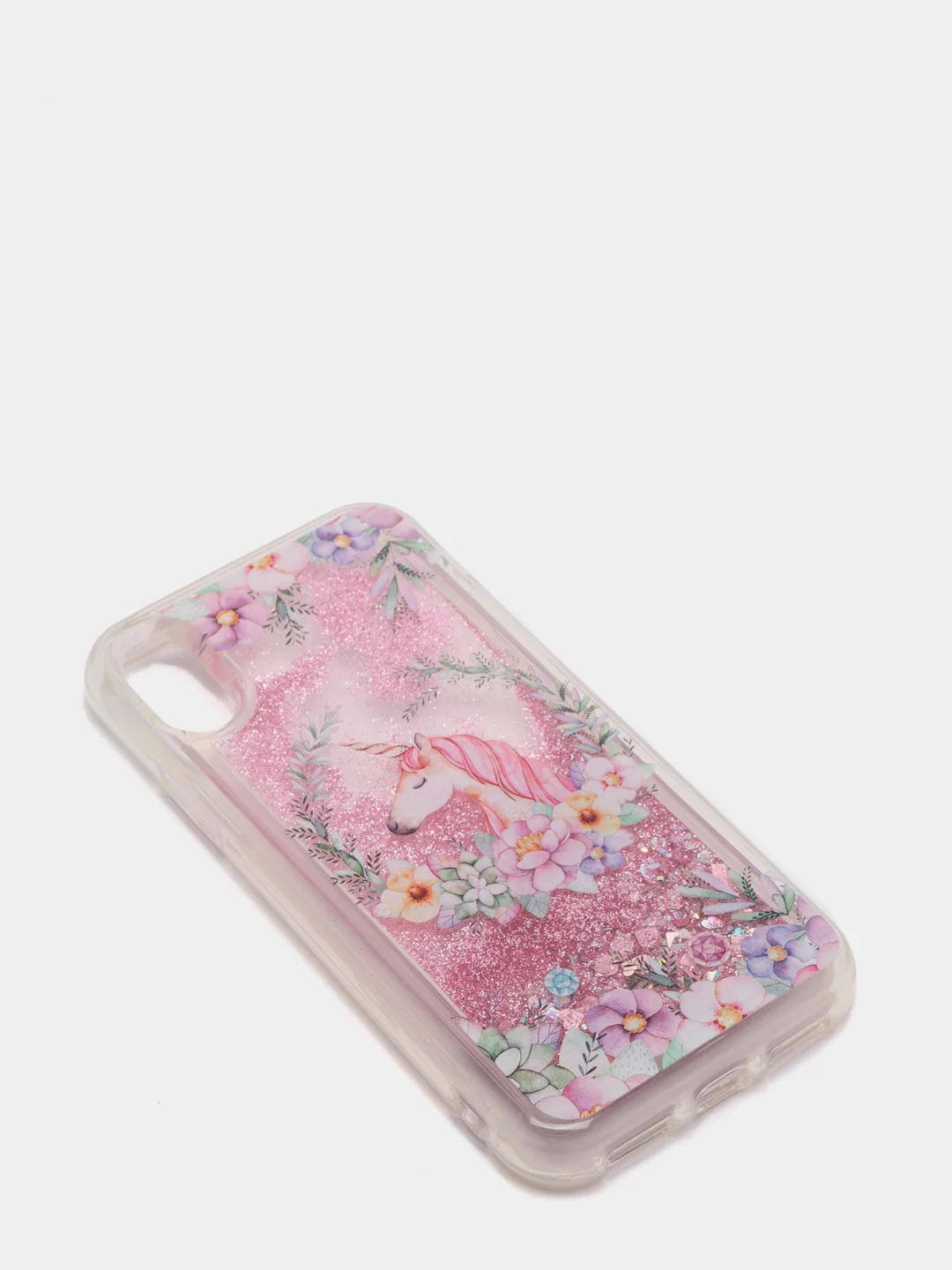Голубой чехол для iPhone X/Xs, перелив