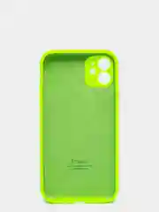 Салатовый чехол Silicone Case для iPhone 13 /11/12/12 ProMax с защитой камеры с бархатной подкладкой