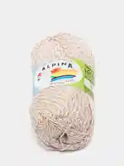 Серый меланж пряжа Alpina "Lollipop", хлопок, 50 г, 175 м