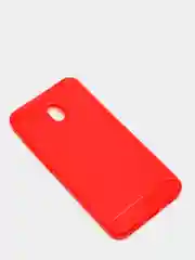 Красный чехол Xiaomi Redmi 8A со вставками под карбон