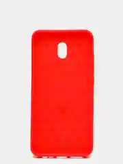 Красный чехол Xiaomi Redmi 8A со вставками под карбон