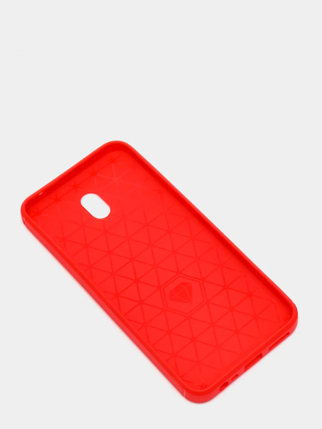 Красный чехол Xiaomi Redmi 8A со вставками под карбон