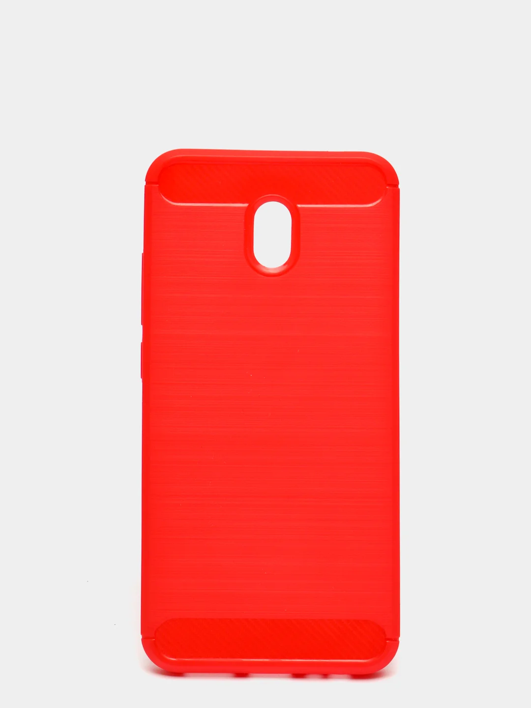 Красный чехол Xiaomi Redmi 8A со вставками под карбон