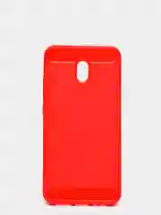 Красный чехол Xiaomi Redmi 8A со вставками под карбон