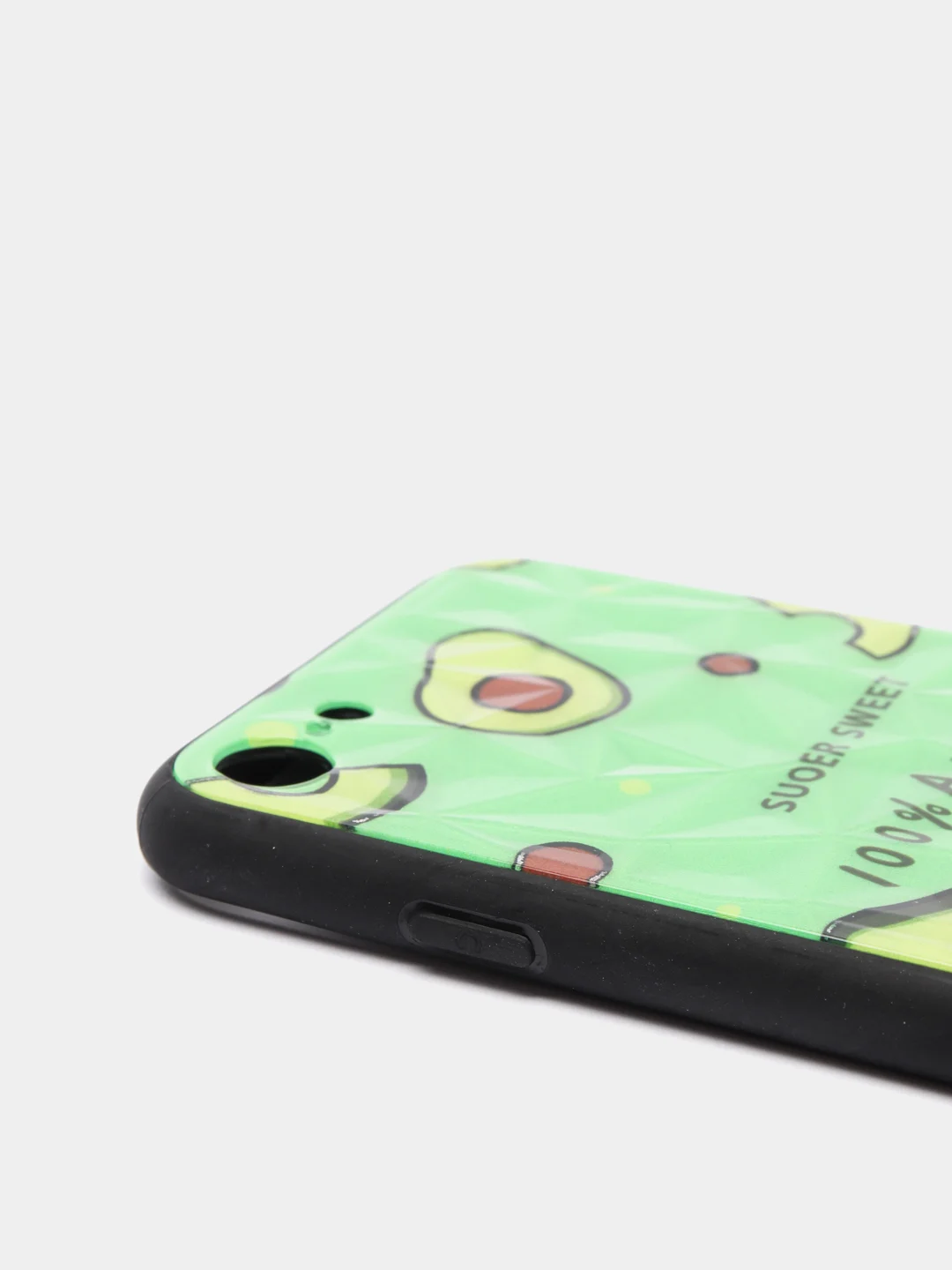 Алый чехол для iPhone 7, 8, SE, ромбик