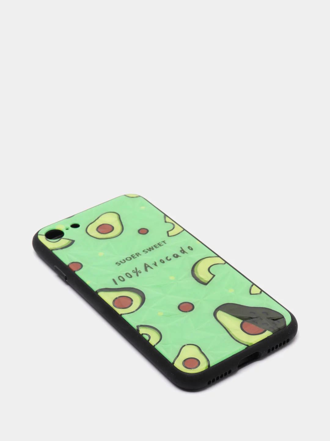 Алый чехол для iPhone 7, 8, SE, ромбик