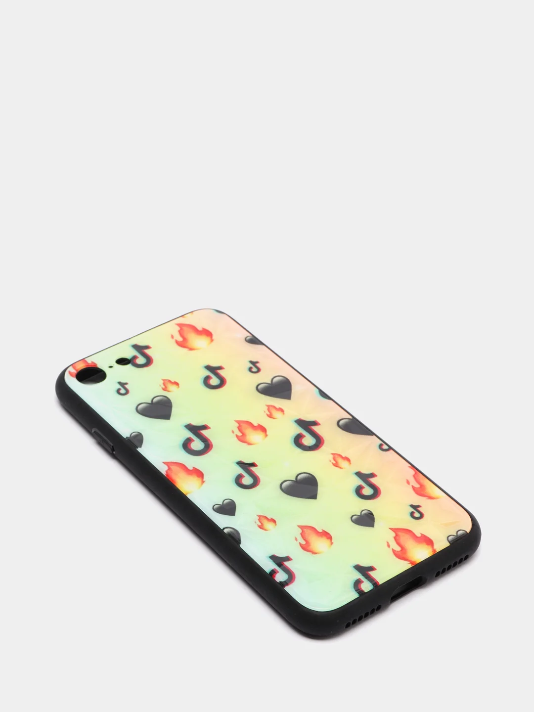 Голубой чехол для iPhone 7, 8, SE, ромбик