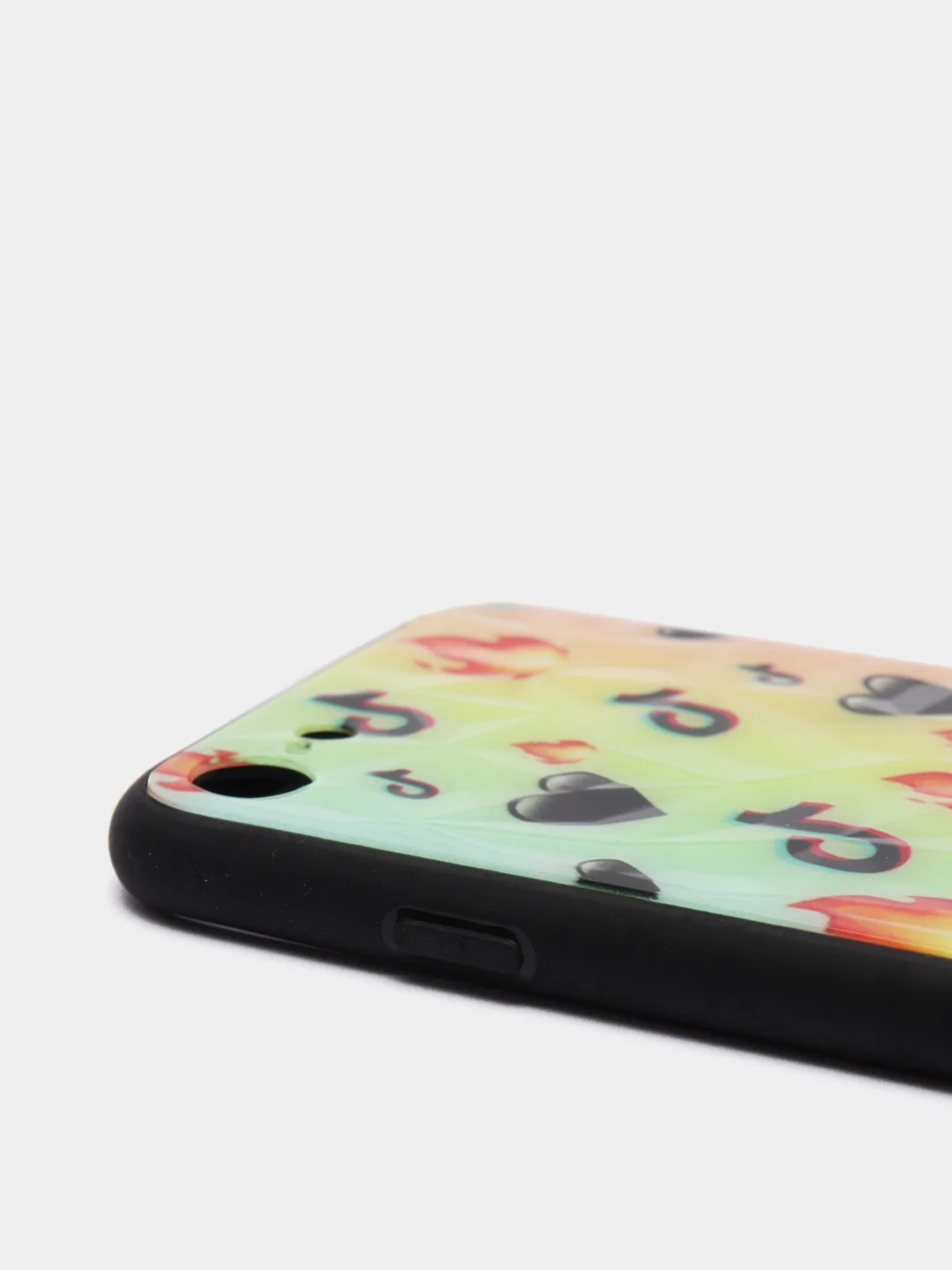 Голубой чехол для iPhone 7, 8, SE, ромбик