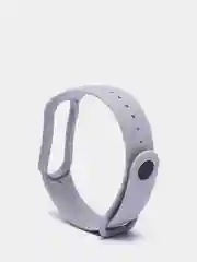 Серый ремешок для Xiaomi Mi Band 5 / 6 / 7, силиконовый