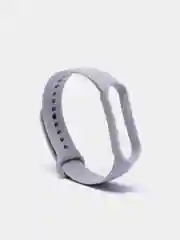 Серый ремешок для Xiaomi Mi Band 5 / 6 / 7, силиконовый