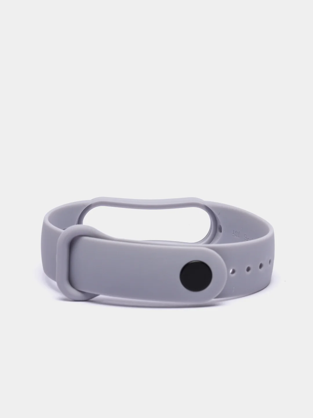 Серый ремешок для Xiaomi Mi Band 5 / 6 / 7, силиконовый