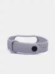 Серый ремешок для Xiaomi Mi Band 5 / 6 / 7, силиконовый