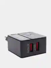 Черный блок питания для Быстрой зарядки 2USB 2,4 A, Зарядное устройство для Android / iPhone,NC46