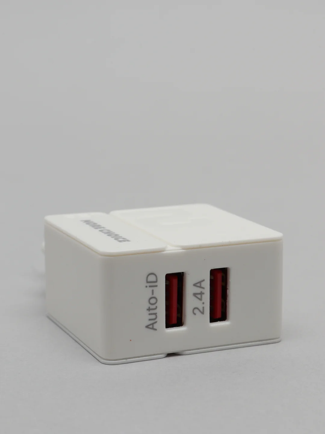 Белый блок питания для Быстрой зарядки 2USB 2,4 A, Зарядное устройство для Android / iPhone,NC46