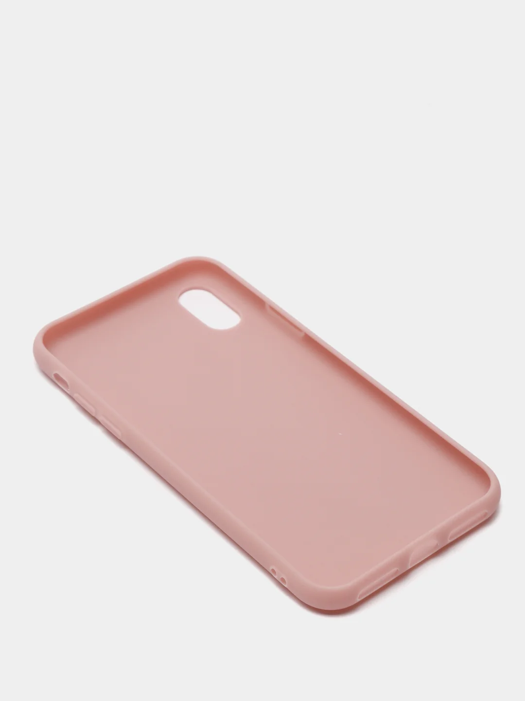 Лавандовый чехол для Apple iPhone X / XS силиконовый, матовый, однотонный