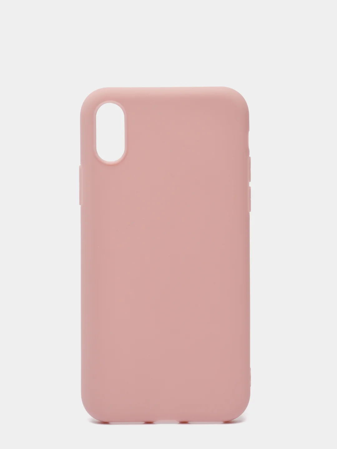 Лавандовый чехол для Apple iPhone X / XS силиконовый, матовый, однотонный