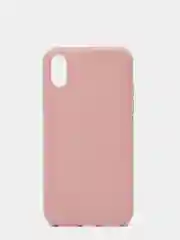 Лавандовый чехол для Apple iPhone X / XS силиконовый, матовый, однотонный