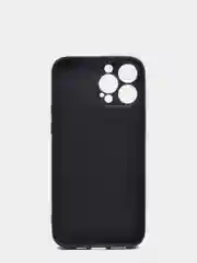 Черный чехол силиконовый с матовой стеклянной панелью для iPhone 11, 12, 13, 13 Pro, 13 Pro Max