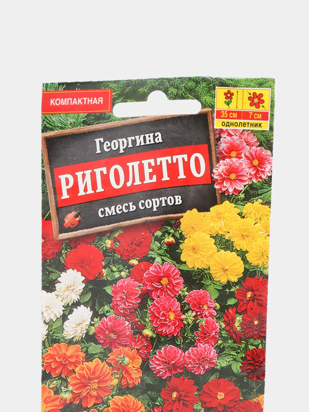 Семена цветов Георгина "Риголетто", смесь окрасок, О, 0.3 г