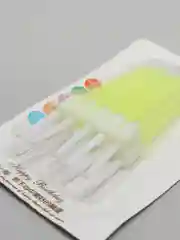 Желтый свечи для торта, 10 штук