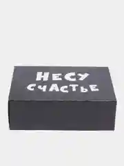 Бежевый меланж коробка подарочная складная, размер 23*16*7,5 см, 31 вид