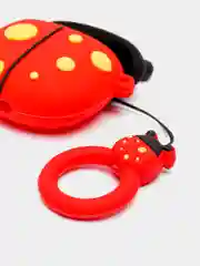 Фиолетовый чехол для беспроводных наушников AirPods 1/2, с карабином, силиконовый