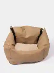 Бежевый автолежак для собак