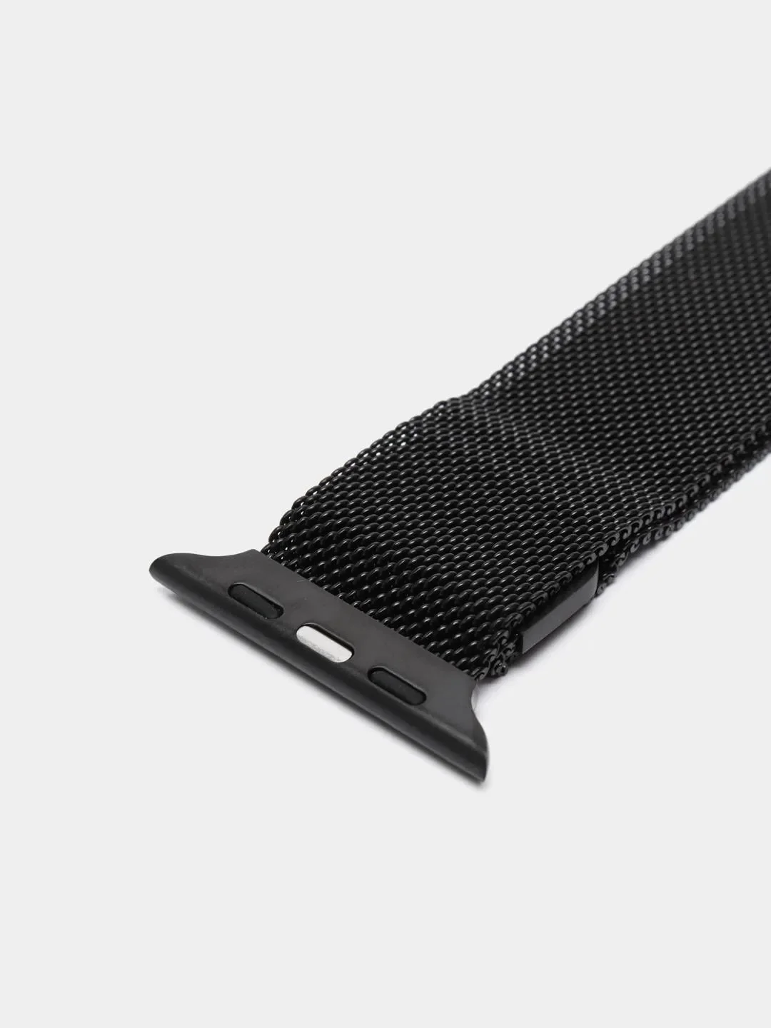 Черный стальной миланский ремешок на Apple Watch 3, 4, 5 (4 вида)