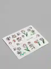 Коралловый наклейки для маникюра ногтей, слайдеры