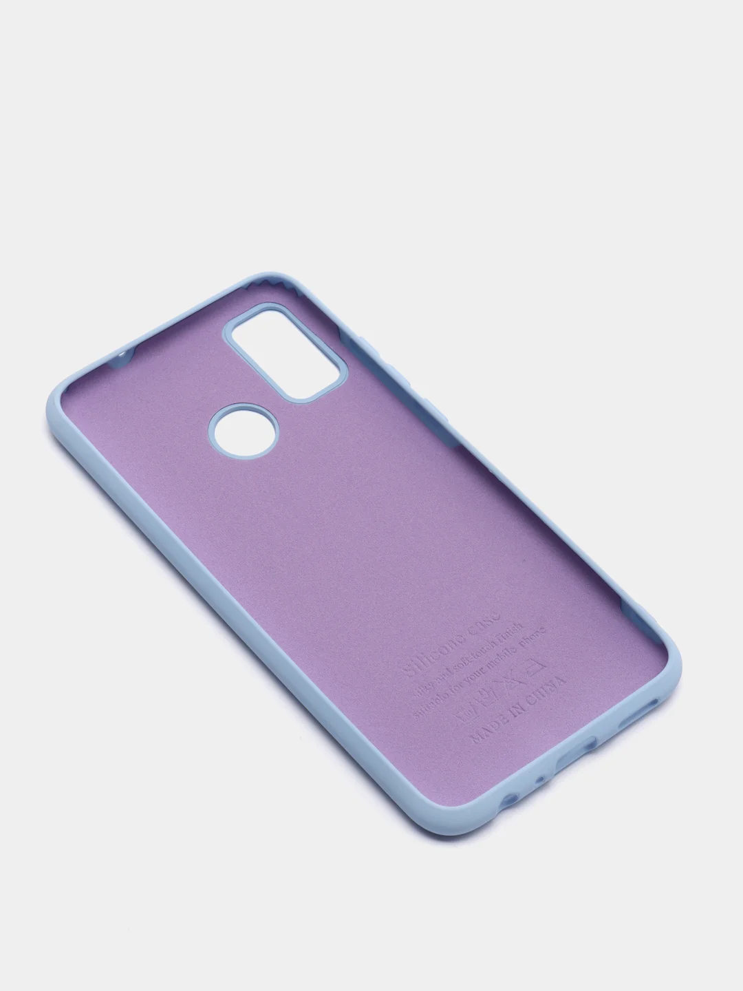 Голубой силиконовый чехол с Soft-touch покрытием Honor 9X Lite, Honor 8x