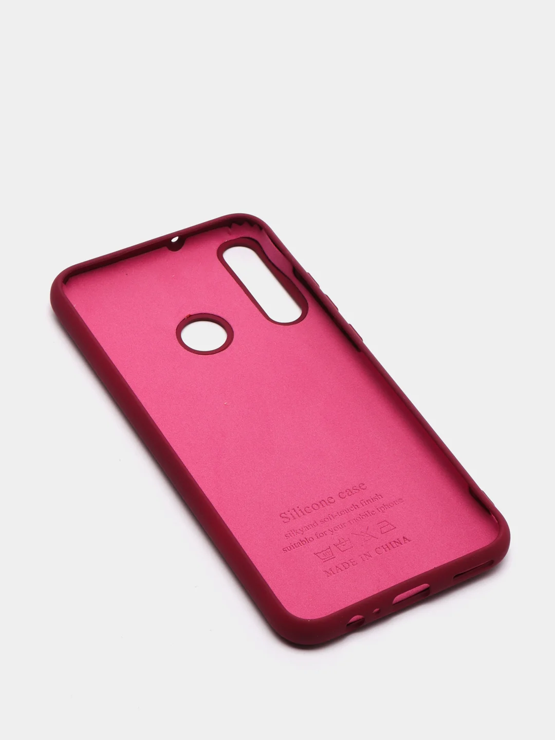 Тёмно-бордовый чехол с Soft-touch покрытием Honor 9C, Huawei P40 lite E, Huawei Y7P