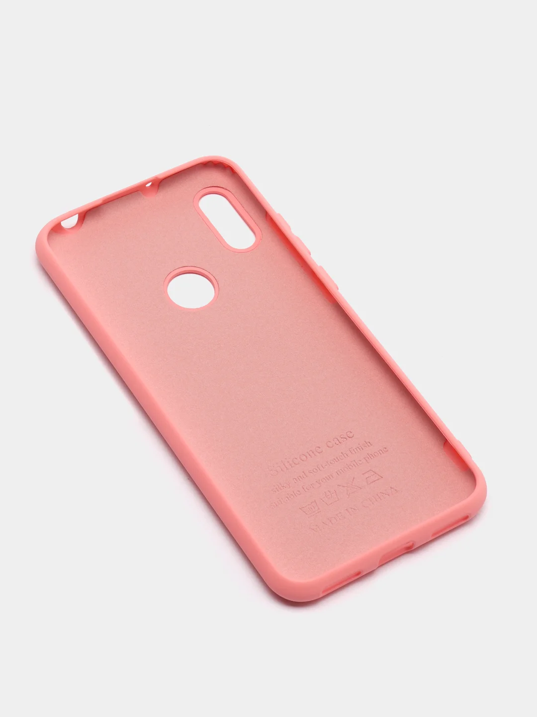 Кораллово-розовый силиконовый чехол с Soft-touch покрытием Honor 8A, 8A PRO, 8A Prime, Huawei Y6 2019, Y6S
