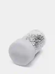 Серебряный глиттер, блёстки, 3 мм