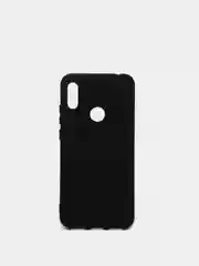 Черный силиконовый чехол с Soft-touch покрытием Honor 8A, 8A PRO, 8A Prime, Huawei Y6 2019, Y6S