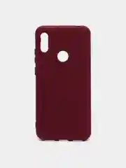 Тёмно-бордовый силиконовый чехол с Soft-touch покрытием Honor 8A, 8A PRO, 8A Prime, Huawei Y6 2019, Y6S