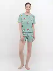 Индиго пижама женская, с шортами
