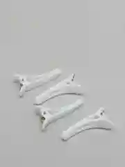 Белый зажим, пластик