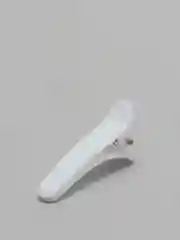 Белый зажим, пластик