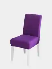 Фиолетовый чехол на стул, на резинке