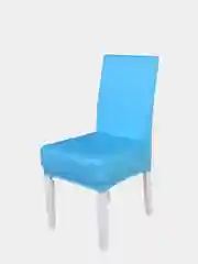 Голубой чехол на стул, на резинке