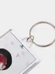Серый меланж брелки K-pop акриловые, прямоугольные, двусторонние