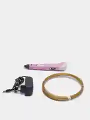 Розовый 3d, 3Д ручка Spider Pen LITE с ЖК дисплеем + трафарет в подарок (3 D/3 Д ручка)