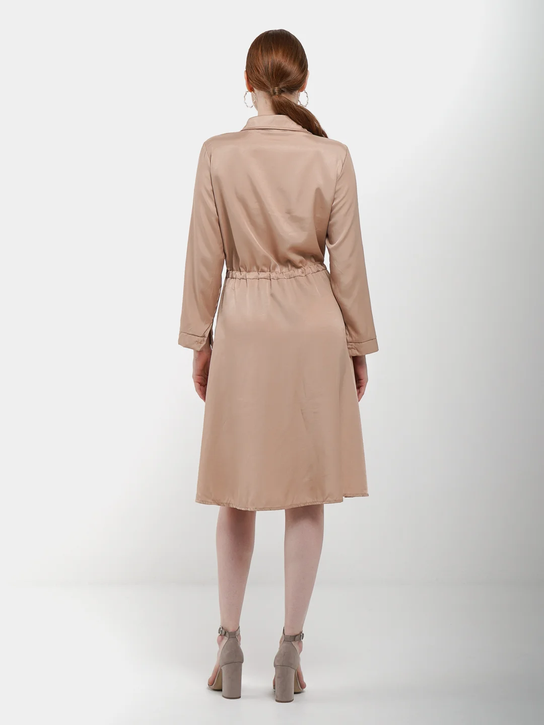 Бежевый платье 1001DRESS