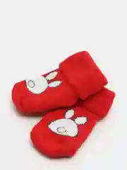 Красный носки детские, махровые