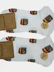 Белый носки женские, с принтами