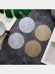Золотой подставка под горячее для стакана 2шт