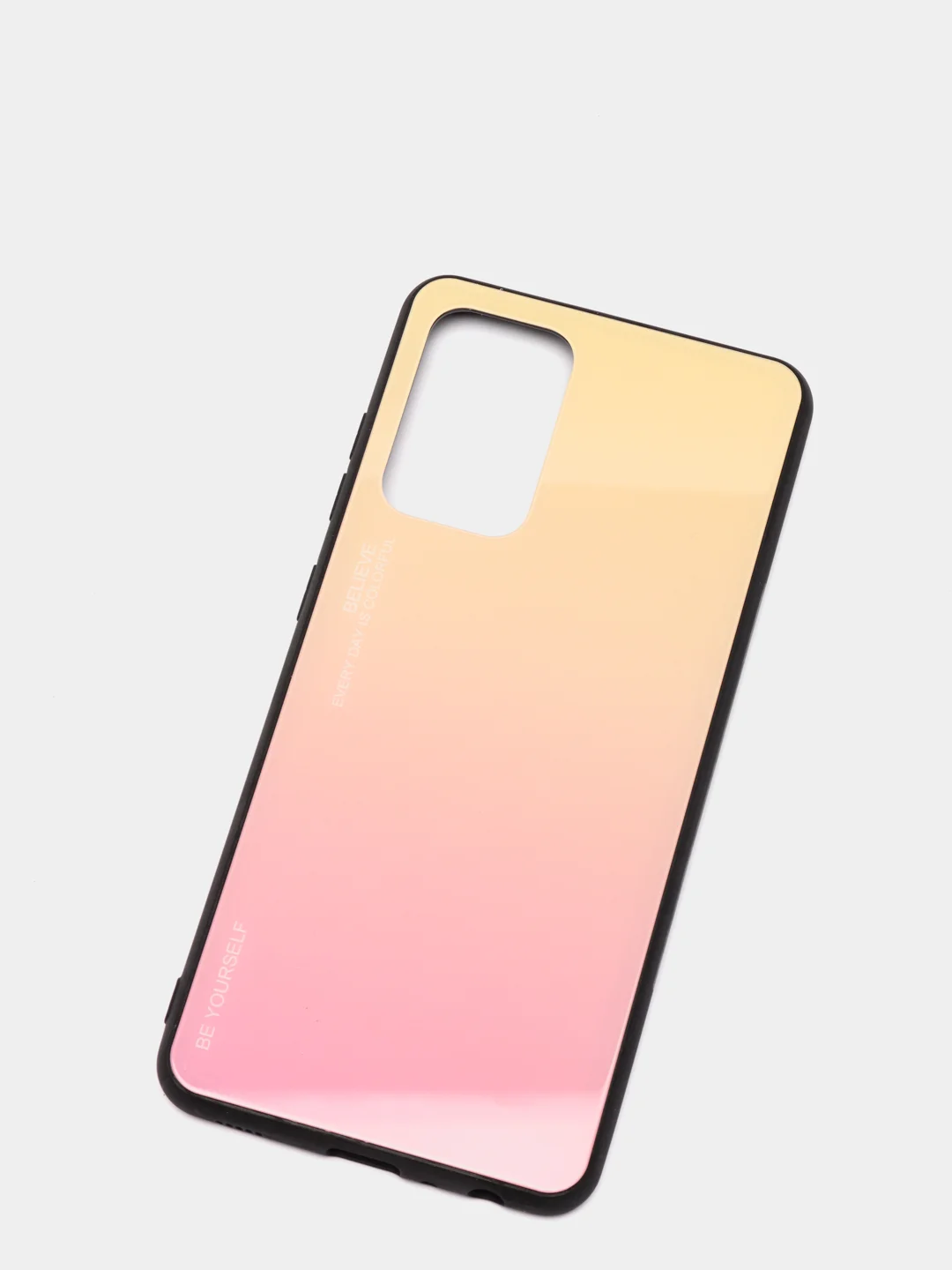 Желтый чехол градиент Samsung A52