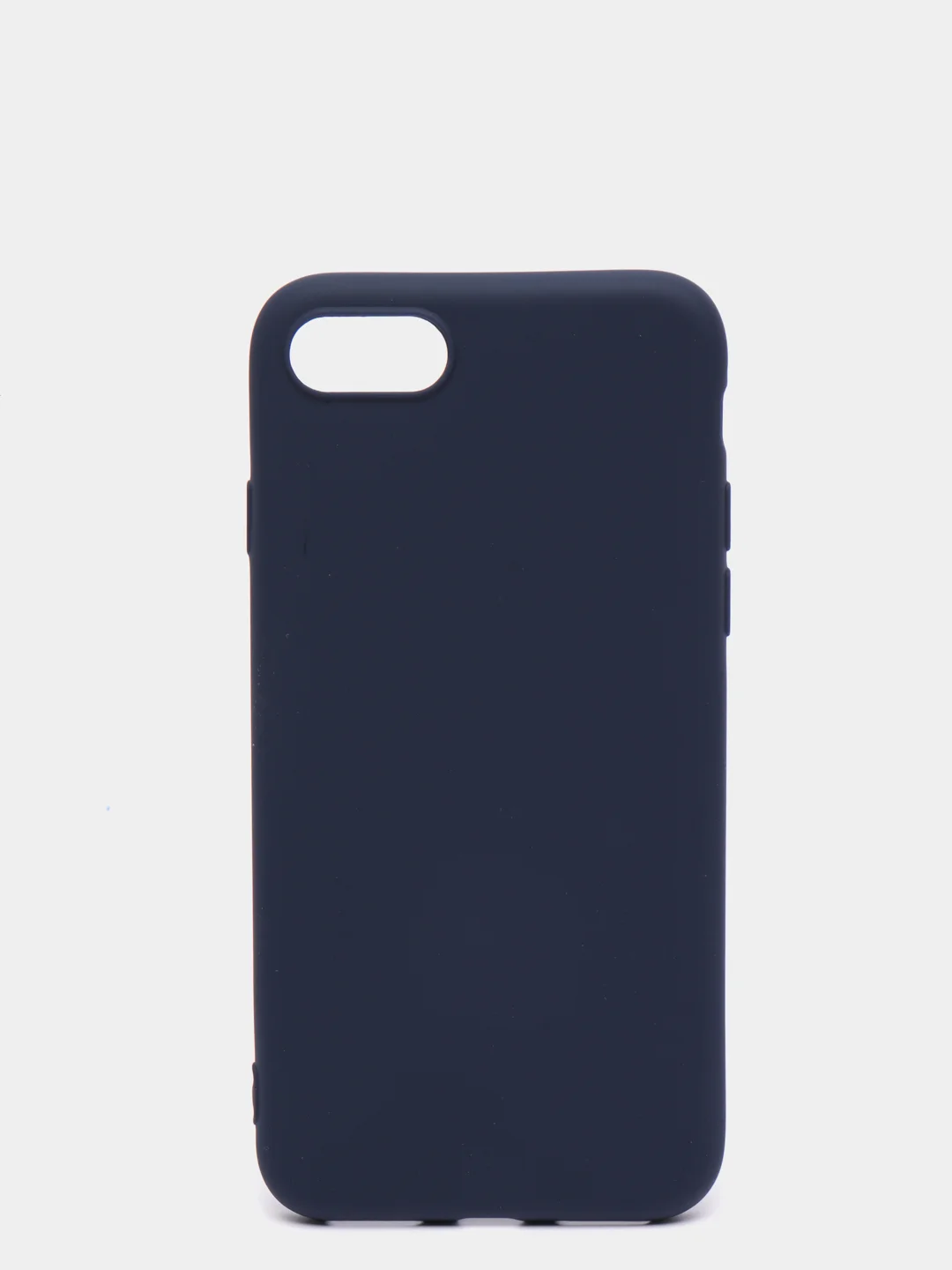 Синий меланж чехол силиконовый матовый для iPhone 7 Plus, 8 плюс 6, 6s, 7, 8, SE 2020