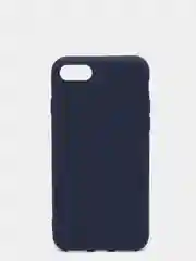Синий меланж чехол силиконовый матовый для iPhone 7 Plus, 8 плюс 6, 6s, 7, 8, SE 2020