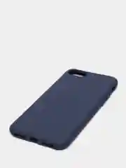 Синий меланж чехол силиконовый матовый для iPhone 7 Plus, 8 плюс 6, 6s, 7, 8, SE 2020